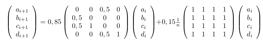 LGS Matrixschreibweise