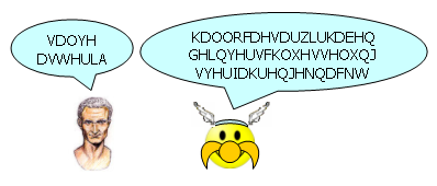 Asterix: VDOYHDVWHULA; Caesar: KDOORFDHVDUZLUKDEHQGHLQYHUVFKOXHVVHOXQJVYHUIDKUHQJHNQDFNW
