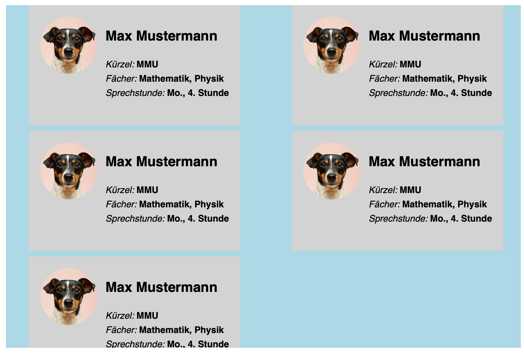 mögliche Lösung breites Layout