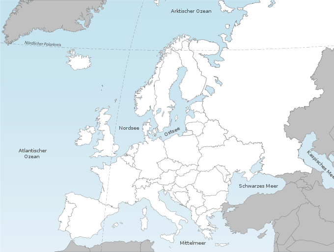 Karte von Europa