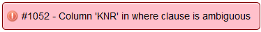 Column ambiguous error