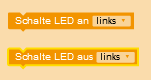 Programmblöcke Schalte LED an/aus