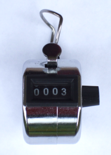 Zählwerk Bild eines Hand-Zählwerks