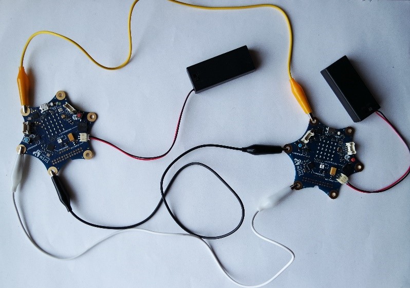 Calliope mini verbunden Calliope mini verbunden