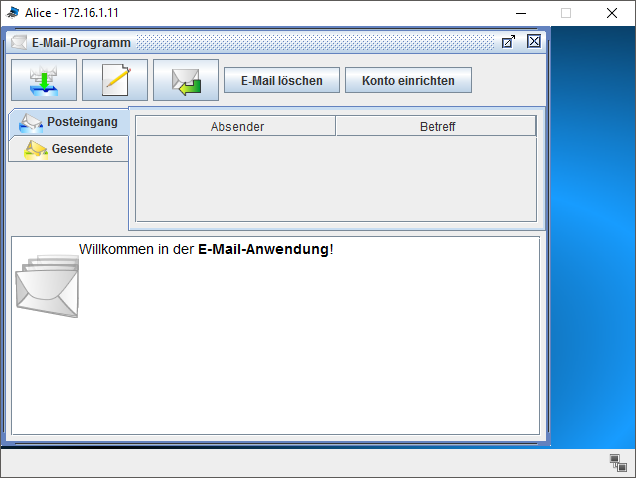 E-Mail Programm von Filius E-Mail Programm von Filius