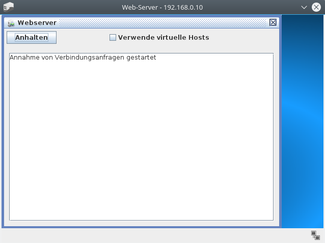 Server-Software gestartet