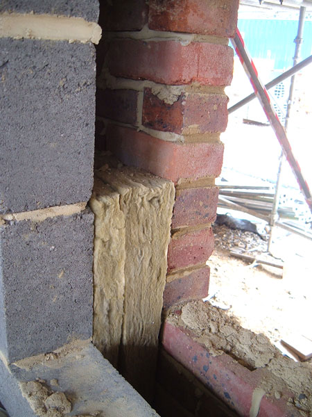 Cavity wall Dämmstoff zwischen zwei Wänden