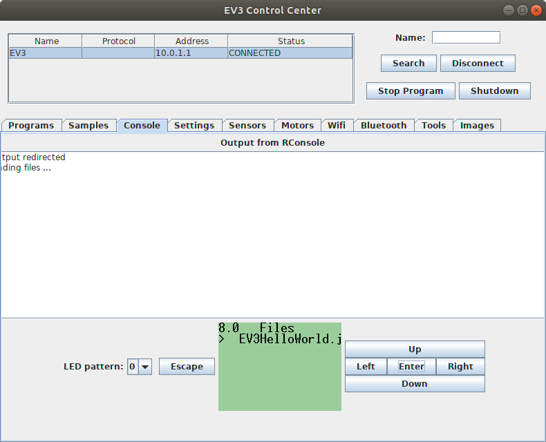 Fernsteuerung des EV3 über das EV3 Control Center Fernsteuerung des EV3 über das EV3 Control Center
