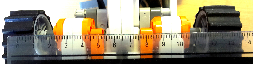 Vermessung: Abstand der Ketten Vermessung: Abstand der Ketten