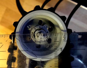 Vermessung: Kettenraddurchmesser Vermessung: Kettenraddurchmesser