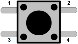 Taster Taster mit Beinchen links und rechts