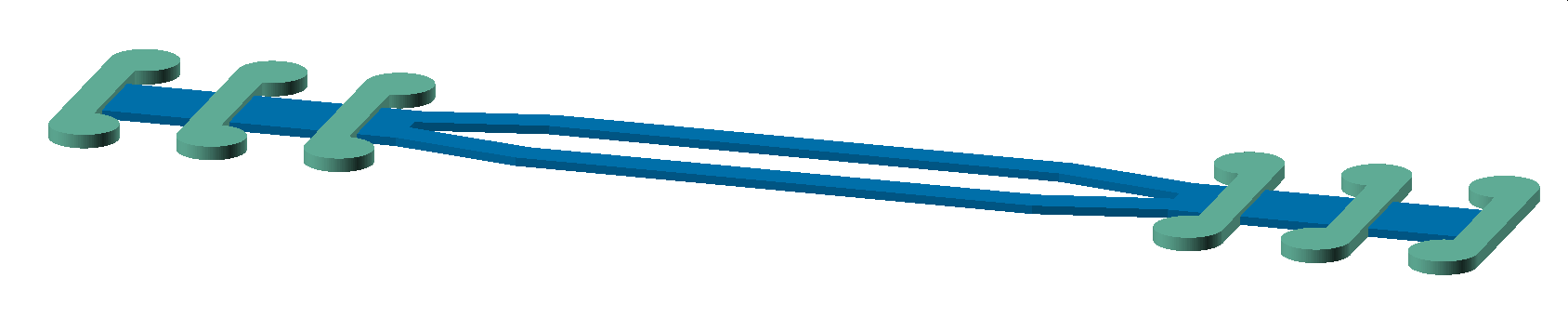 Maskenhalter Komposition aus dem gesamten Träger und 3 Haken auf jeder Seite