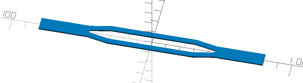 Träger 180mm langer symmetrischer Träger