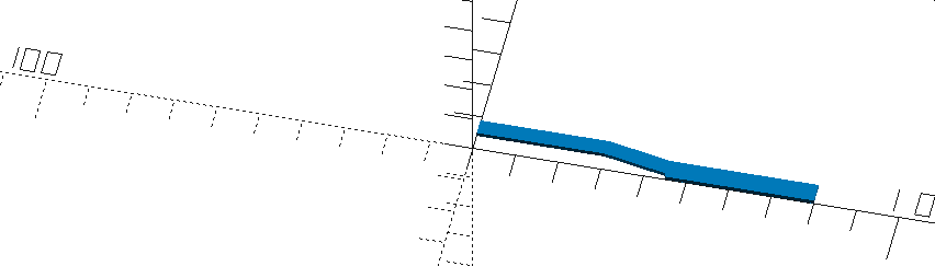 Viertel-Träger Ein Viertel des 180mm langer symmetrischer Träger