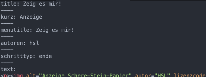 Beispiel f&uuml;r ein m&ouml;gliches Lernstreckenende