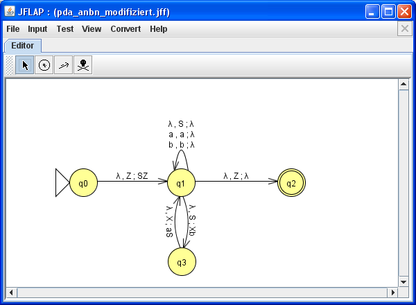JFlap - Kellerautomat