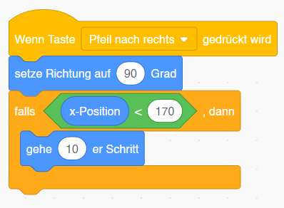 Programm mit einseitiger Fallunterscheidung