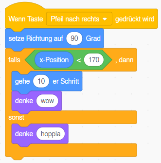 Programm mit zweiseitiger Fallunterscheidung