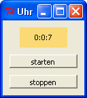 Benutzeroberfl&auml;che