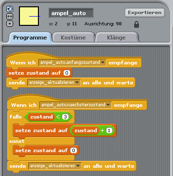 Autoampel - aktualisieren