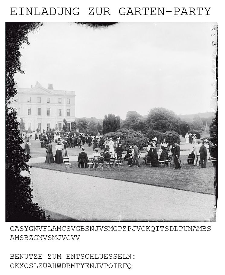 Gartenparty Einladung zur Gartenparty