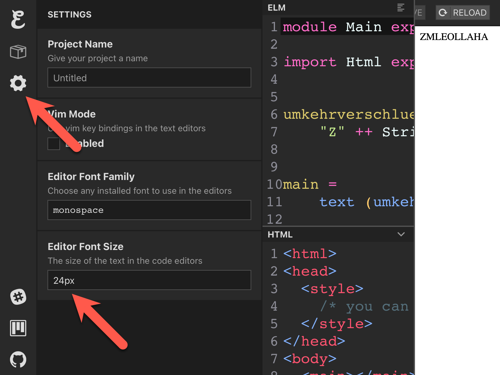Schriftgr&ouml;&szlig;e einstellen