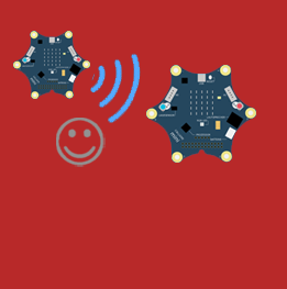 Projektbild Zwei Calliope, einer sendet ein Herz