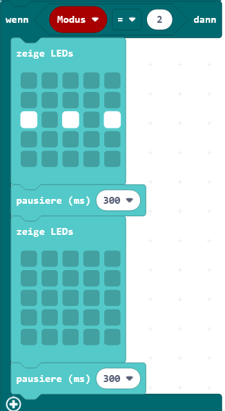 Programm-Blinken Blinkmodus