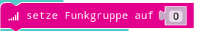 Funkgruppe setzen Funkgruppe setzen