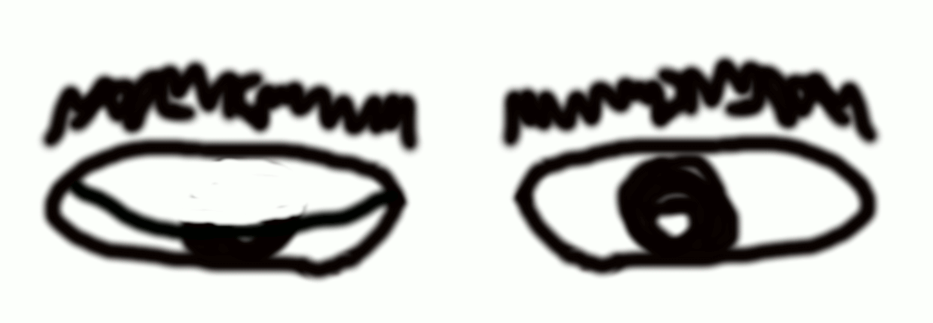 Blinzeln mit beiden Augen Anzeige Blinzeln