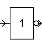 Bild eines NICHT-Gatters
