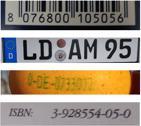 Codierungen im Alltag barcode,Nummernschild,Ei,Buch-ISBN