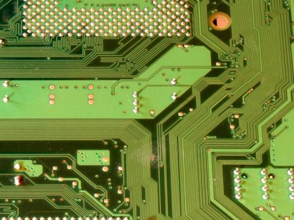 Busstrukuren auf Motherboard Busstrukuren auf einem Motherboard