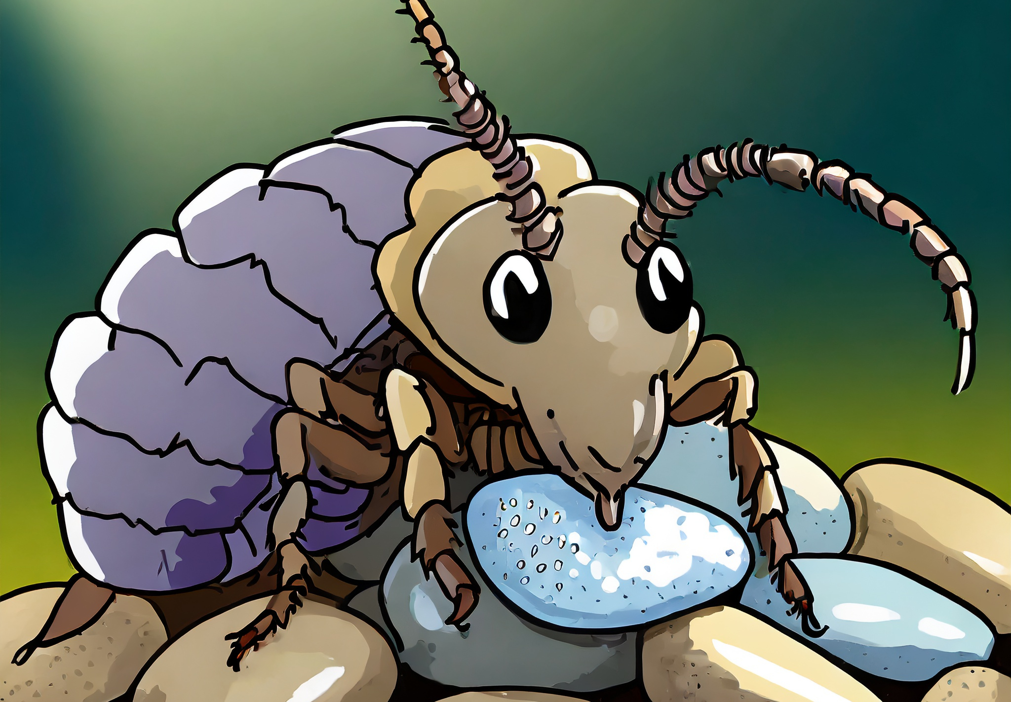 Ki-generiert: Laus, die Steine frisst