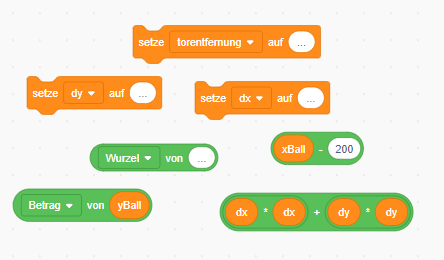 Bausteine zur Berechnung der Torentfernung