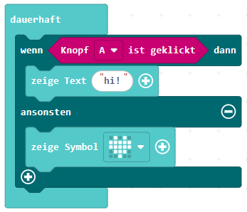 Fallunterscheidung Pins
